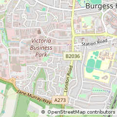 Map of Burgess Hill, West Sussex