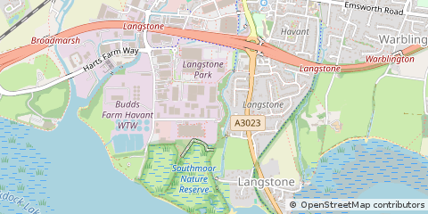 Map of Havant, Hants