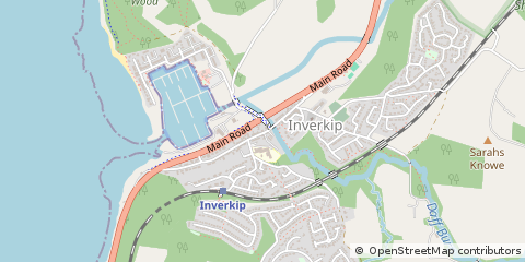 Map of Greenock, Renfrewshire