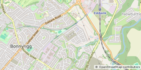 Map of Bonnyrigg