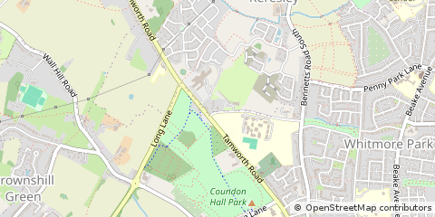Map of Keresley Coventry, West Midlands