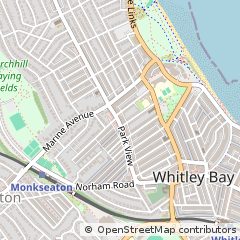 Map of Whitley BAY, Tyne and Wear