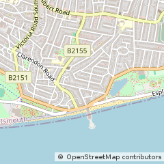Map of Southsea, Hampshire