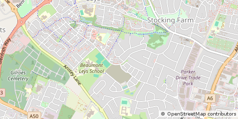 Map of Leicester