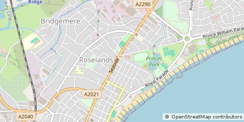 Map of Eastbourne, East Sussex