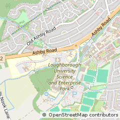 Map of Loughborough, Leicestershire