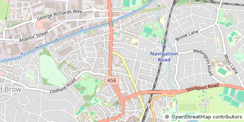 Map of Altrincham, Cheshire