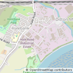 Map of Halebank, Widnes