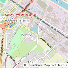 Map of Deeside, Flintshire
