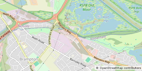 Map of Rotherham