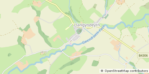 Map of Kidwelly