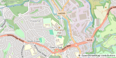 Map of Halesowen, West Midlands