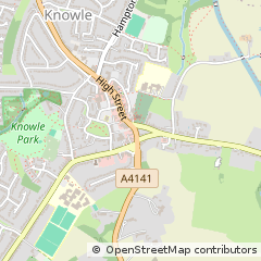 Map of Solihull, West Midlands