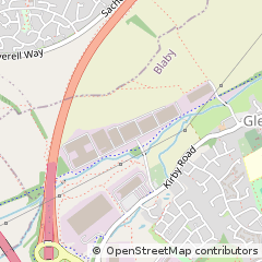 Map of Glenfield, Leicester