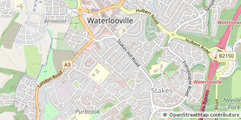 Map of Waterlooville