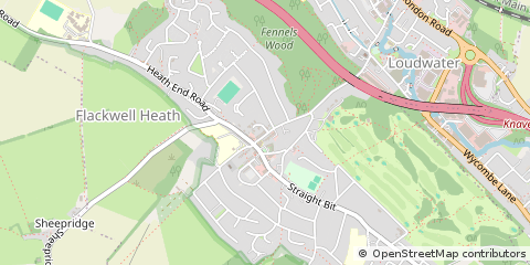 Map of High Wycombe, Bucks
