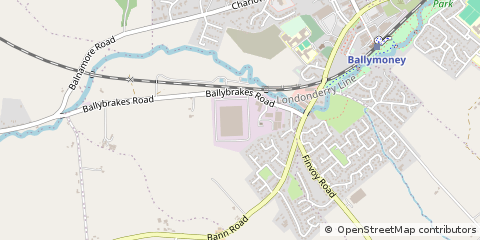 Map of Ballymoney, Co.antrim