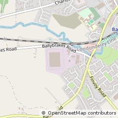 Map of Ballymoney, Co.antrim