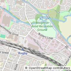Map of Butlers Leap, Rugby