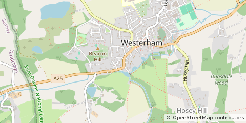 Map of Westerham, Kent