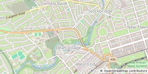 Map of Edinburgh, Midlothian