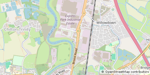 Map of Bridgwater, Somerset
