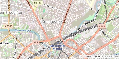 Map of Manchester, Greater Manchester