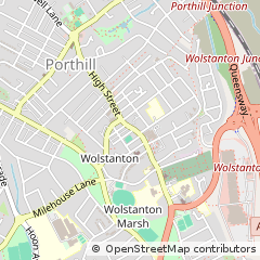 Map of Newcastle Under Lyme, Staffordshire