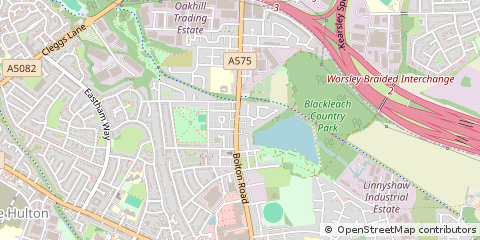 Map of Manchester, Derbyshire