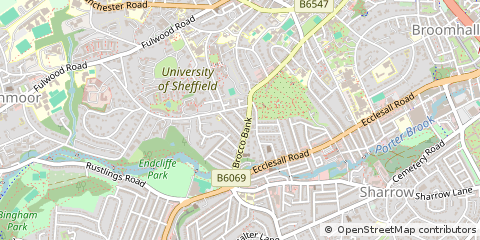 Map of Sheffield