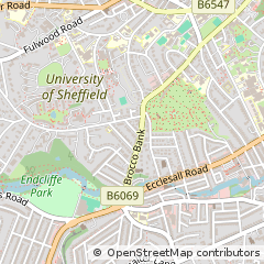 Map of Sheffield