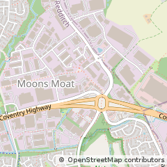 Map of Redditch, Worcestershire