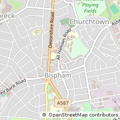 Map of Blackpool, Lancashire