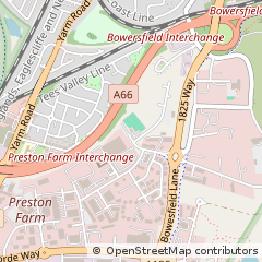 Map of Stockton-on-Tees