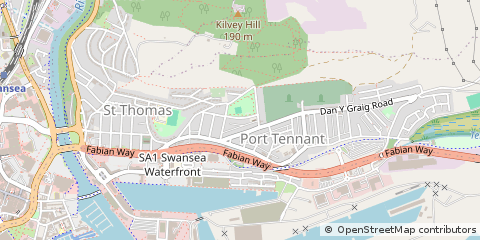 Map of Swansea