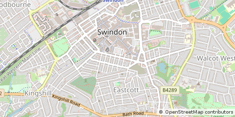 Map of Swindon