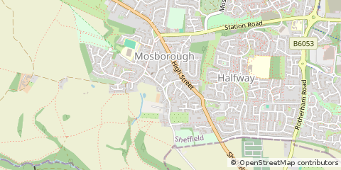Map of Sheffield