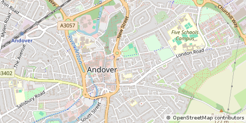 Map of Andover, Middlesex