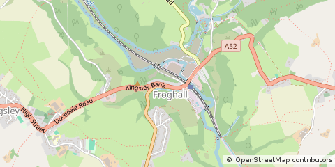 Map of Stoke on Trent, Staffordshire