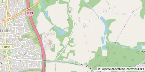 Map of Worth, West Sussex