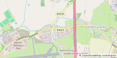 Map of Cheltenham, Gloucestershire