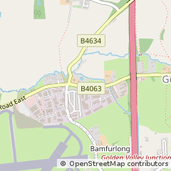 Map of Cheltenham, Gloucestershire