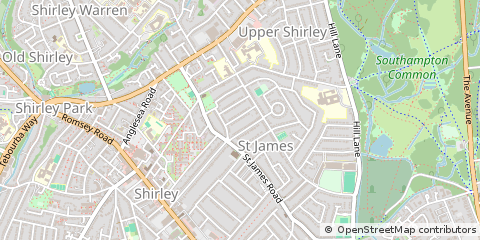 Map of Southampton, Hampshire