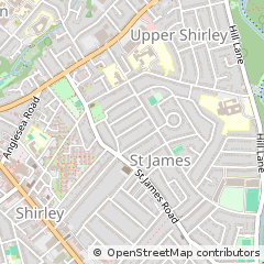 Map of Southampton, Hampshire