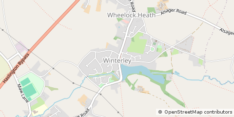 Map of NR Sandbach, Cheshire