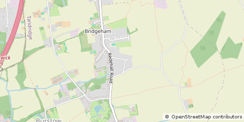 Map of Horley, Surrey