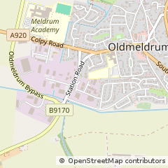 Map of Inverurie, Aberdeenshire