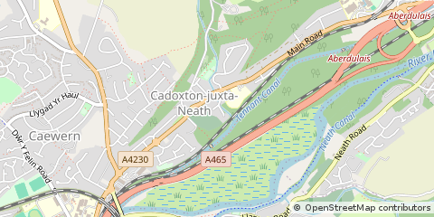 Map of Neath