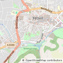 Map of Yeovil, Somerset