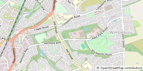 Map of Cannock, Staffordshire